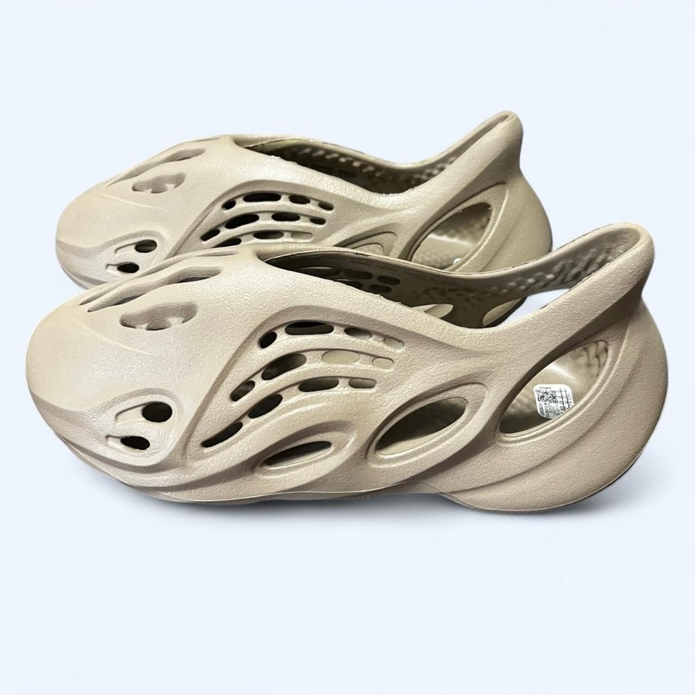 Yeezy Tan Slip-On Loafers with Sculptural Design